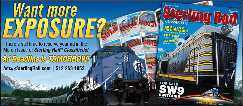 Sterling Rail Classifeds Ad Deadline